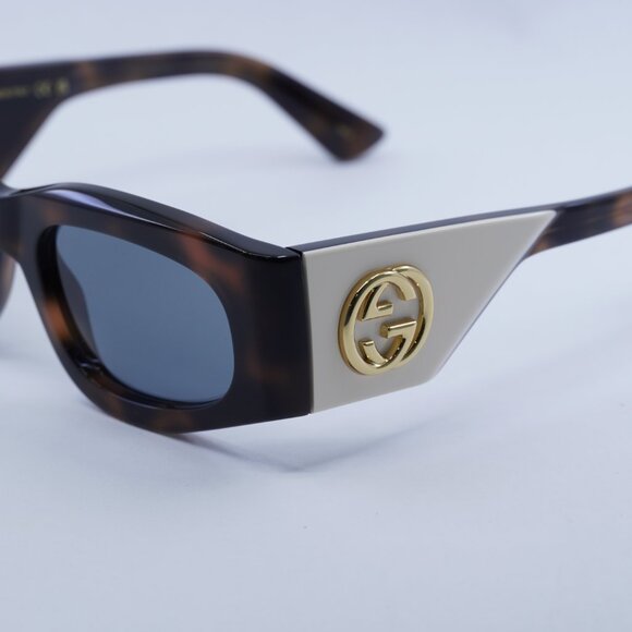 ?️ New Gucci GG1664S 003 Sunglasses - Havana Frame, Light Grey Lenses main image 7